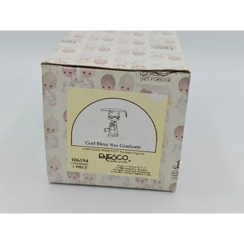 Precious Moments God Bless You Graduate Figurine 106194 Enesco‎ 1986 Collectible